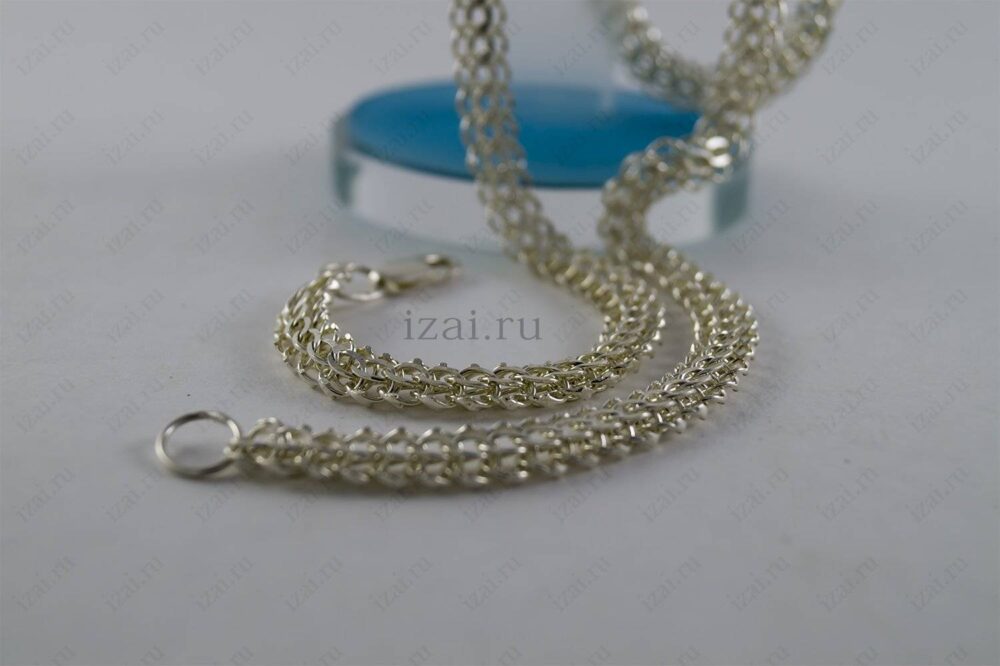 Цепочка Питон из серебра или золота. izai (3)