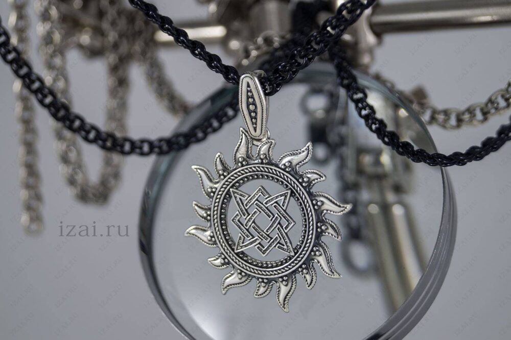 Купить славянский оберег Звезда Руси серебро золото латунь бронза.
