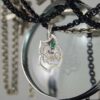 Кулон со знаком зодиака Козерог с камнем. №7400