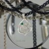 Кулон со знаком зодиака Рак с камнем. №7403